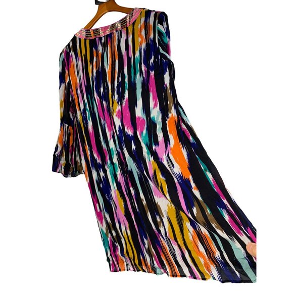 Trina Turk x INC Womens Shift Sequin Scoop Neck Mini Dress Size L NWOT 7672 - Picture 10 of 11